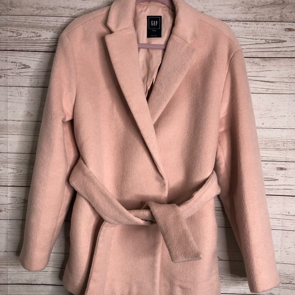 GAP Jackets & Blazers - Gap || Pink peacoat with belt S tall